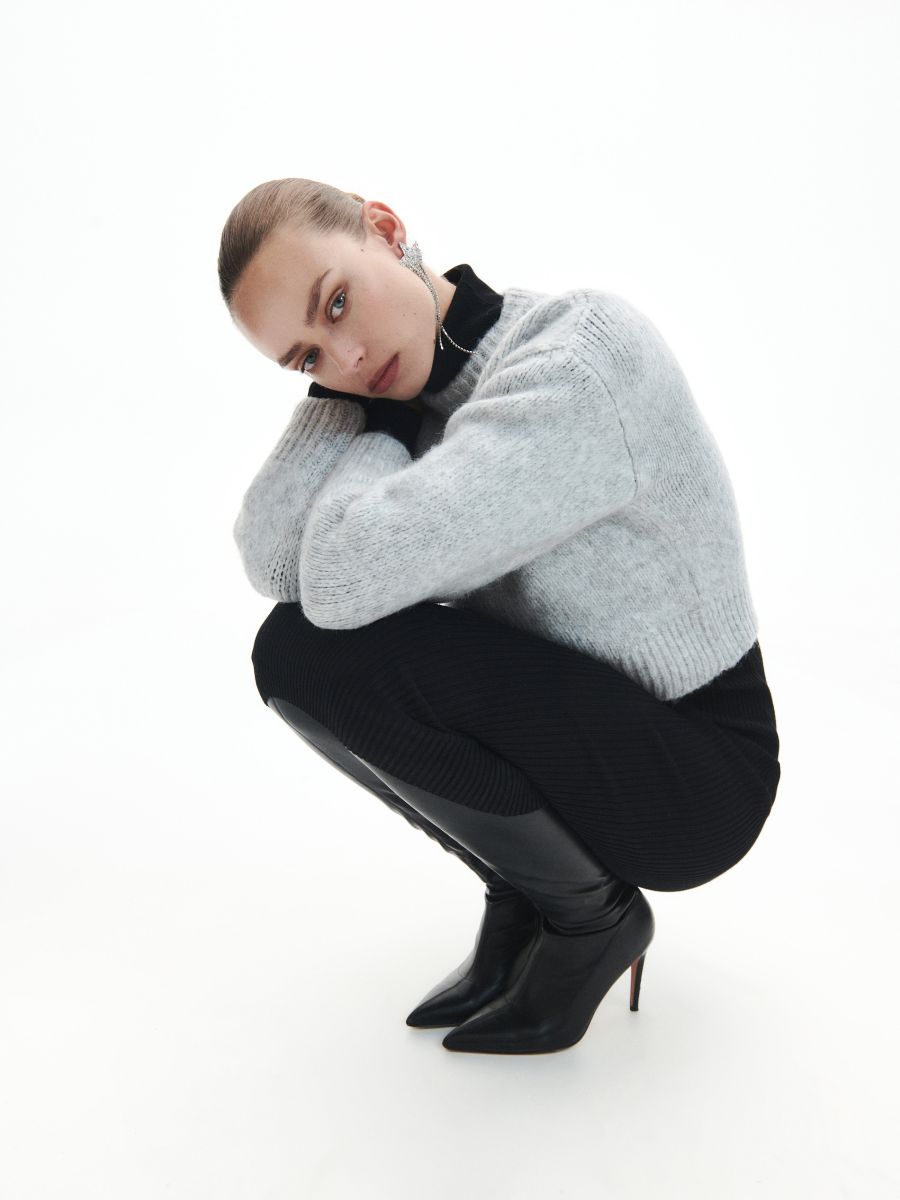 Soft jumper - light grey - RESERVED - 3