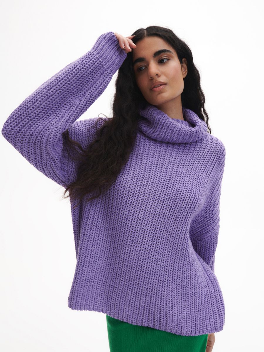 Rollkragenpullover - violett - RESERVED - 6