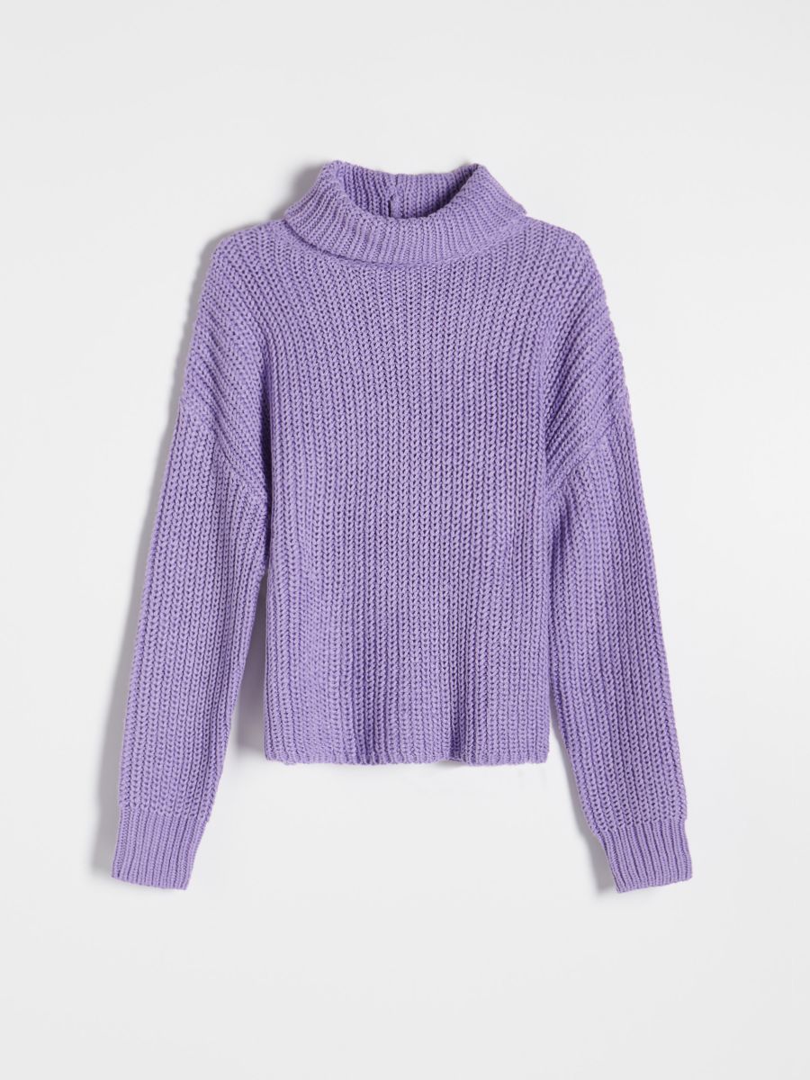 Rollkragenpullover - violett - RESERVED - 2