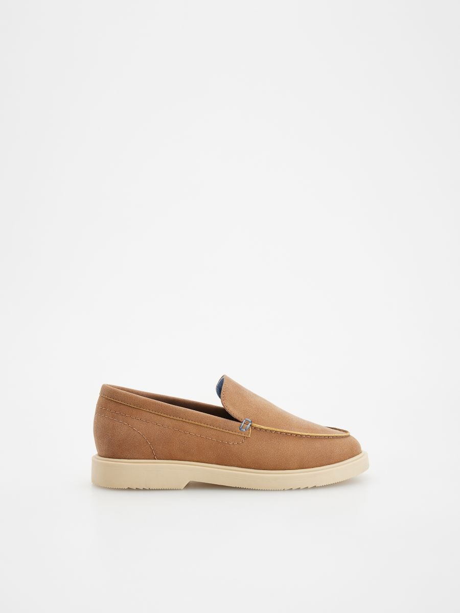 BOYS` LOAFER SHOES - brun-auriu - RESERVED