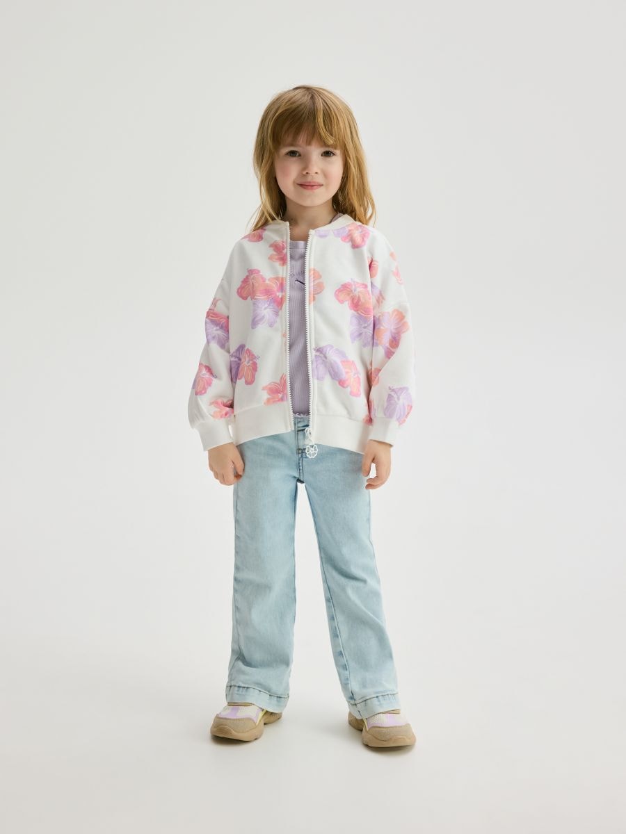 Bluza s cvjetnim uzorkom - krem - RESERVED - 2