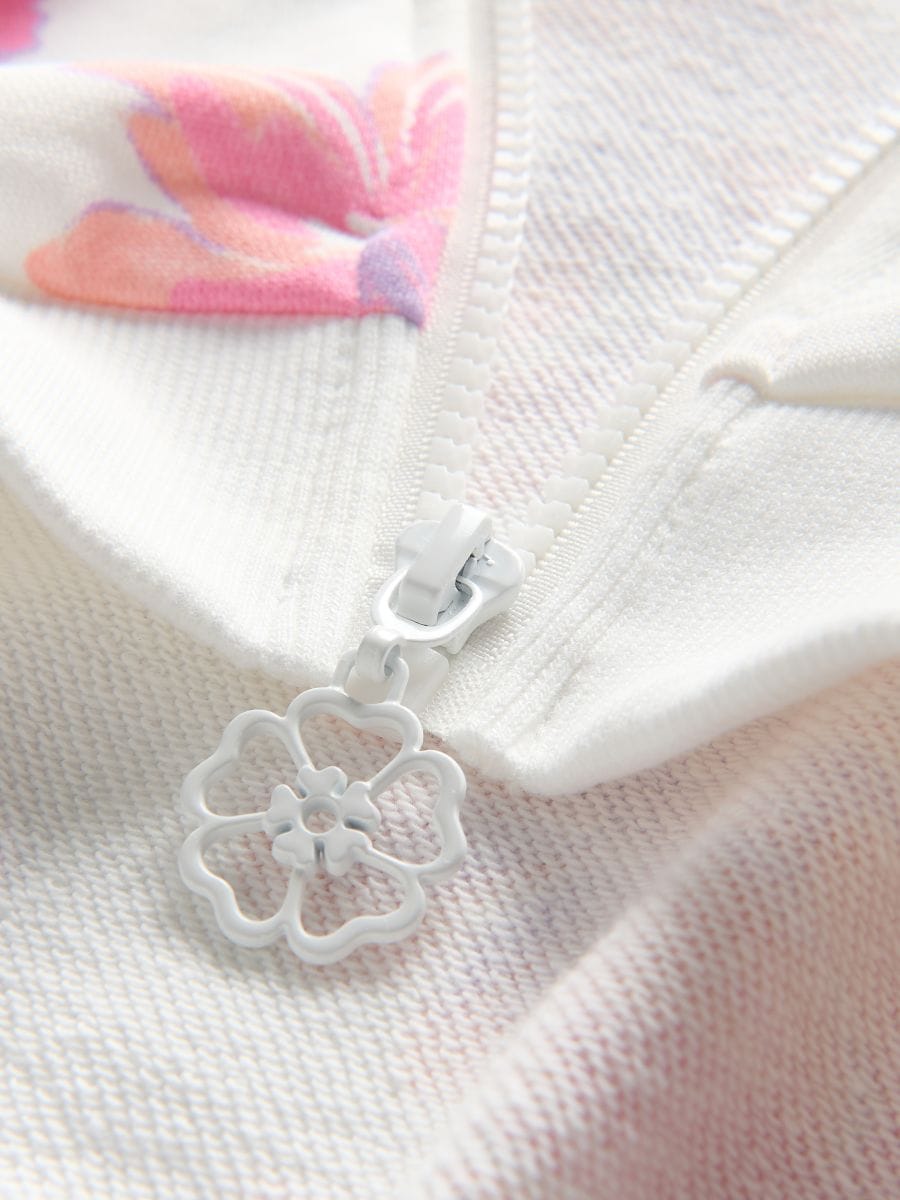 Bluza s cvjetnim uzorkom - krem - RESERVED - 4