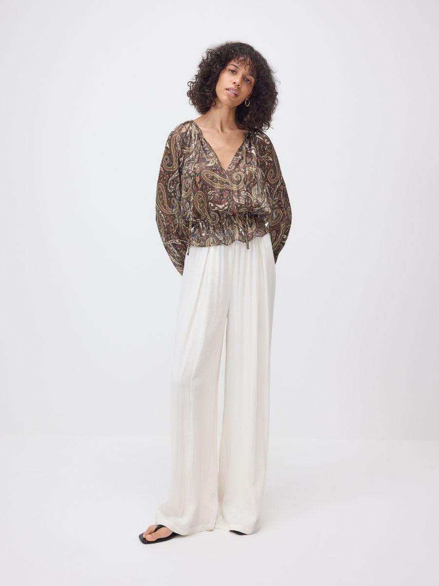 Gemusterte Bluse - bunt - RESERVED - 4