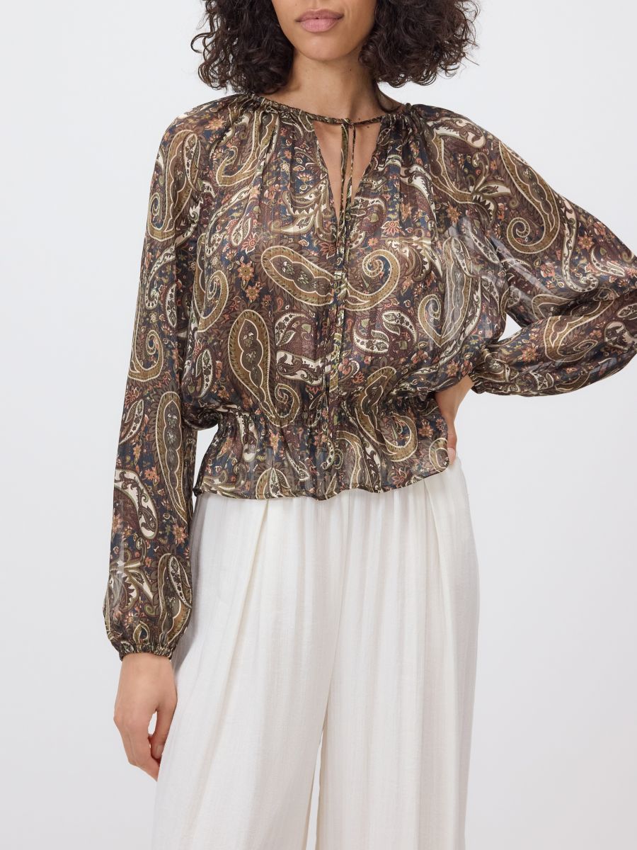 Blouse à motif - Multicolore - RESERVED - 5