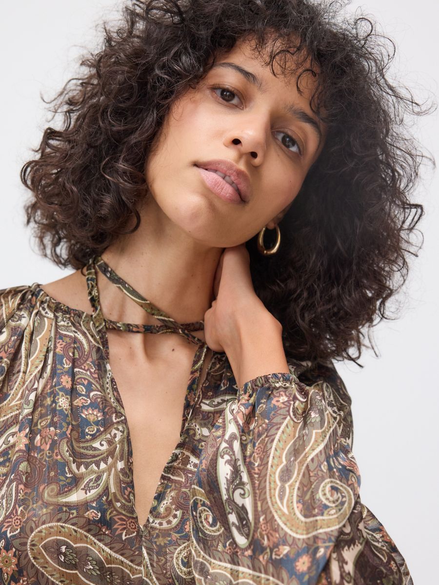 Blouse à motif - Multicolore - RESERVED - 6