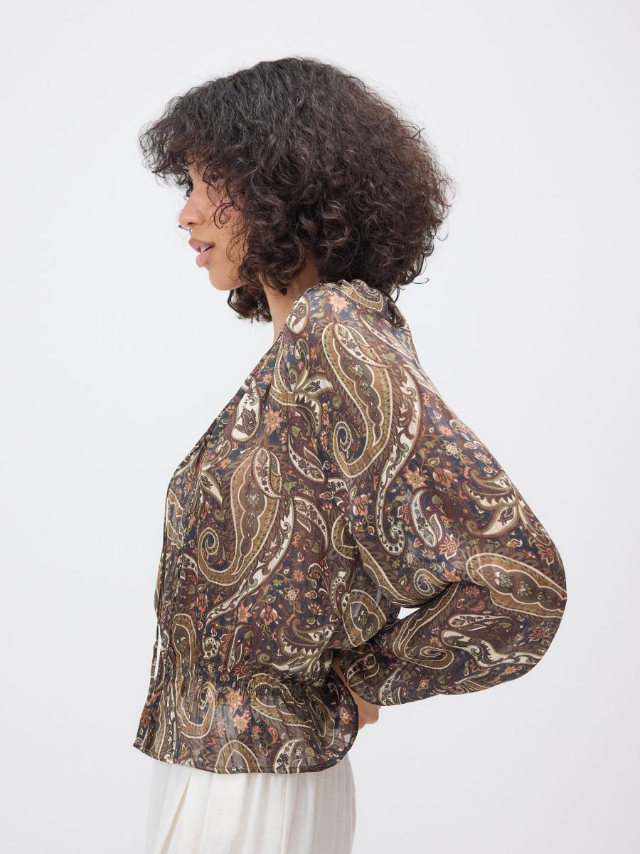 Blouse à motif - Multicolore - RESERVED - 8