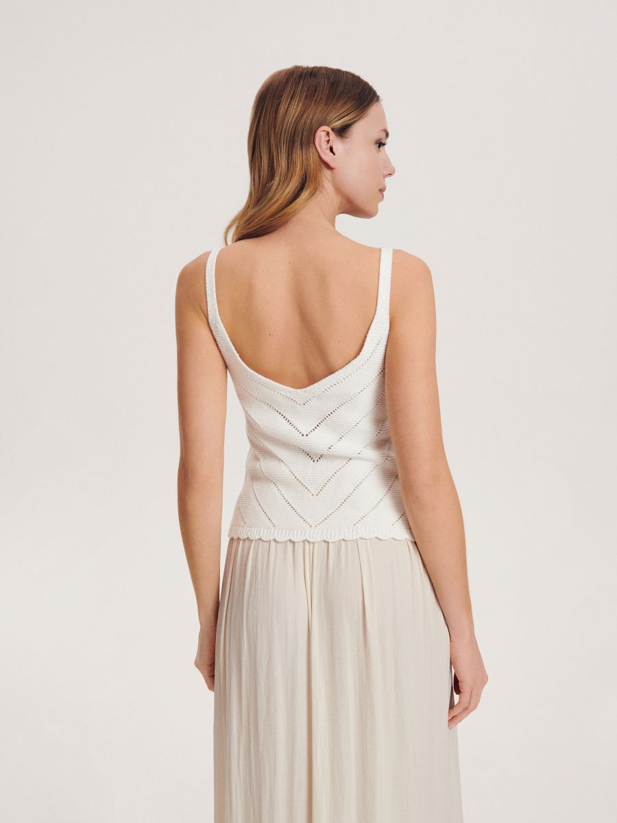 Knitted top - cream - RESERVED - 3