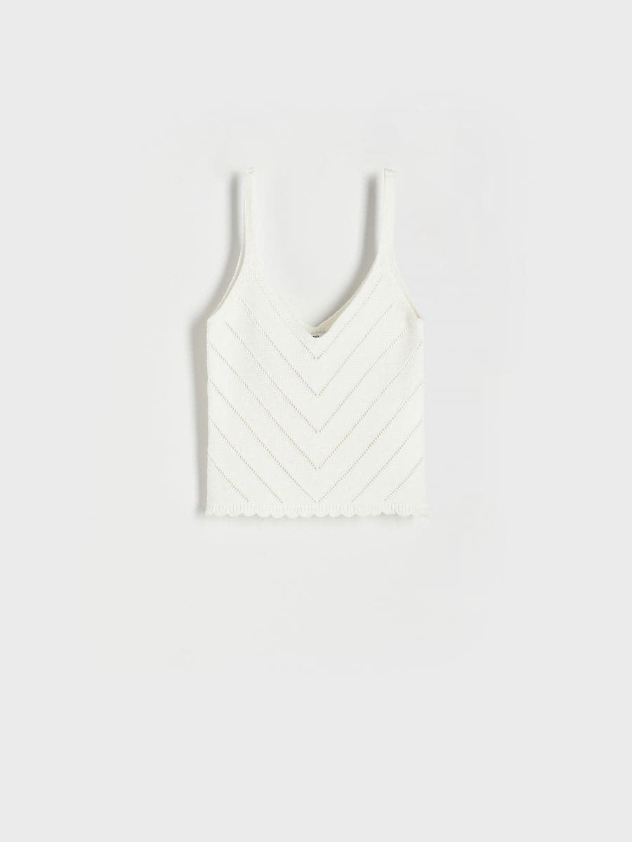 Knitted top - cream - RESERVED - 4