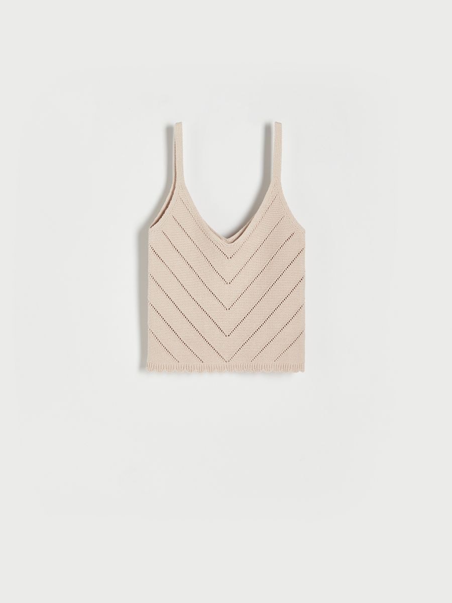 Knitted top - beige - RESERVED - 4