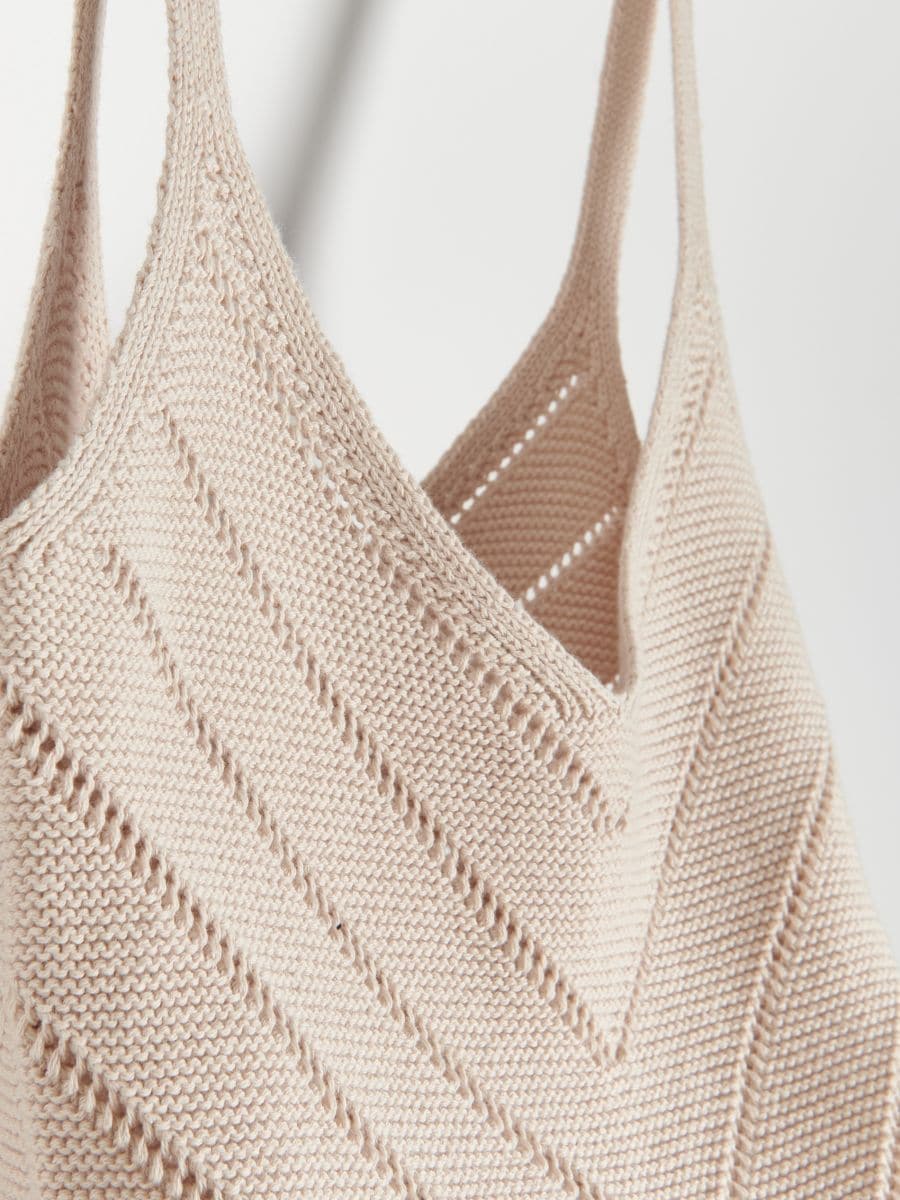 Knitted top - beige - RESERVED - 5