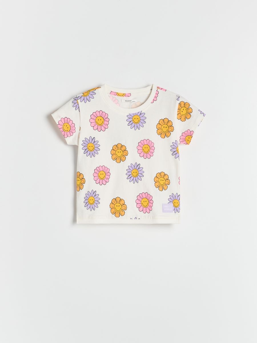 SmileyWorld® patterned T-shirt - cream - RESERVED - 2