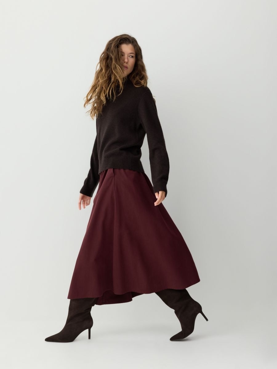 Midi skirt - mahogany - RESERVED