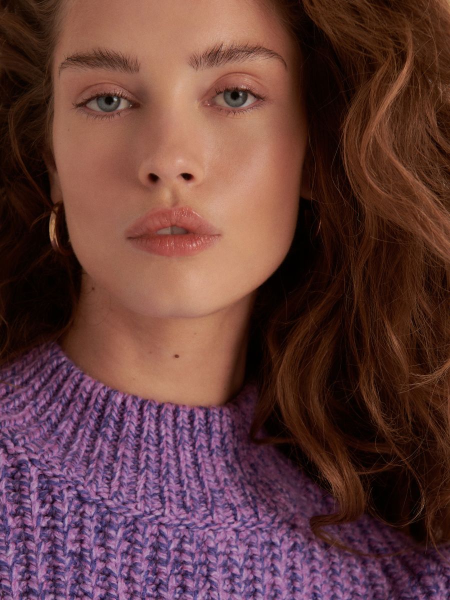 Oversized cropped jumper - multicolor - RESERVED - 4