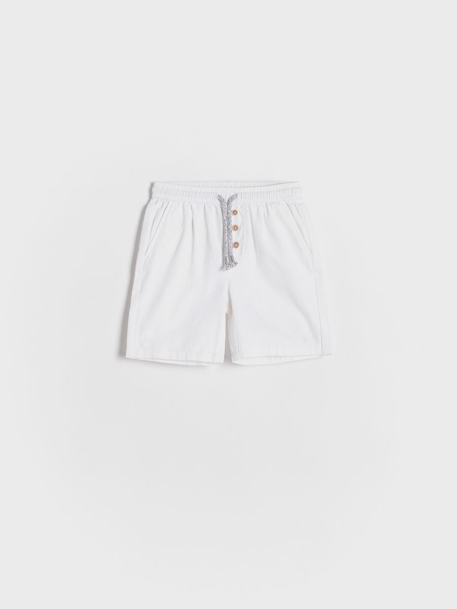 Denim shorts - cream - RESERVED