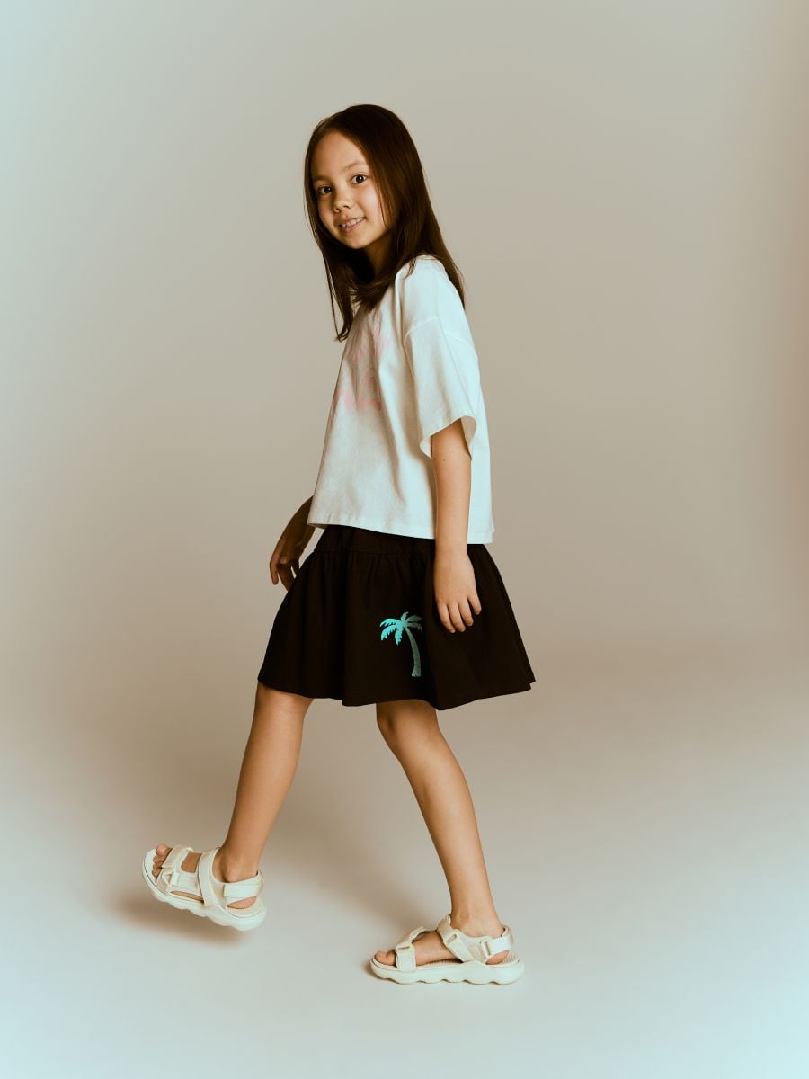 Printed skirt - black - RESERVED - 4
