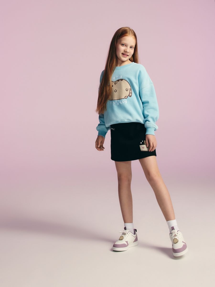 Pusheen skirt - black - RESERVED