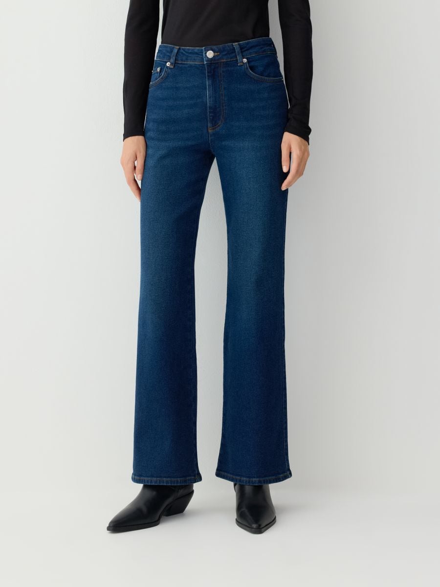 Bootcut jeans - navy - RESERVED