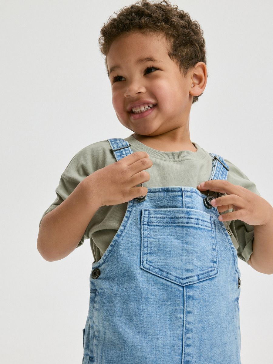 BABIES` DUNGAREES - blue - RESERVED