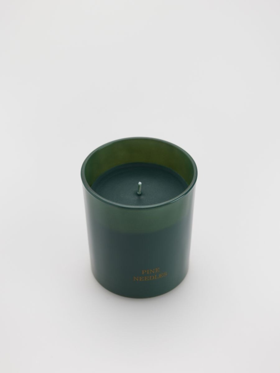 Pine Needles scented candle - dark green - RESERVED - 3