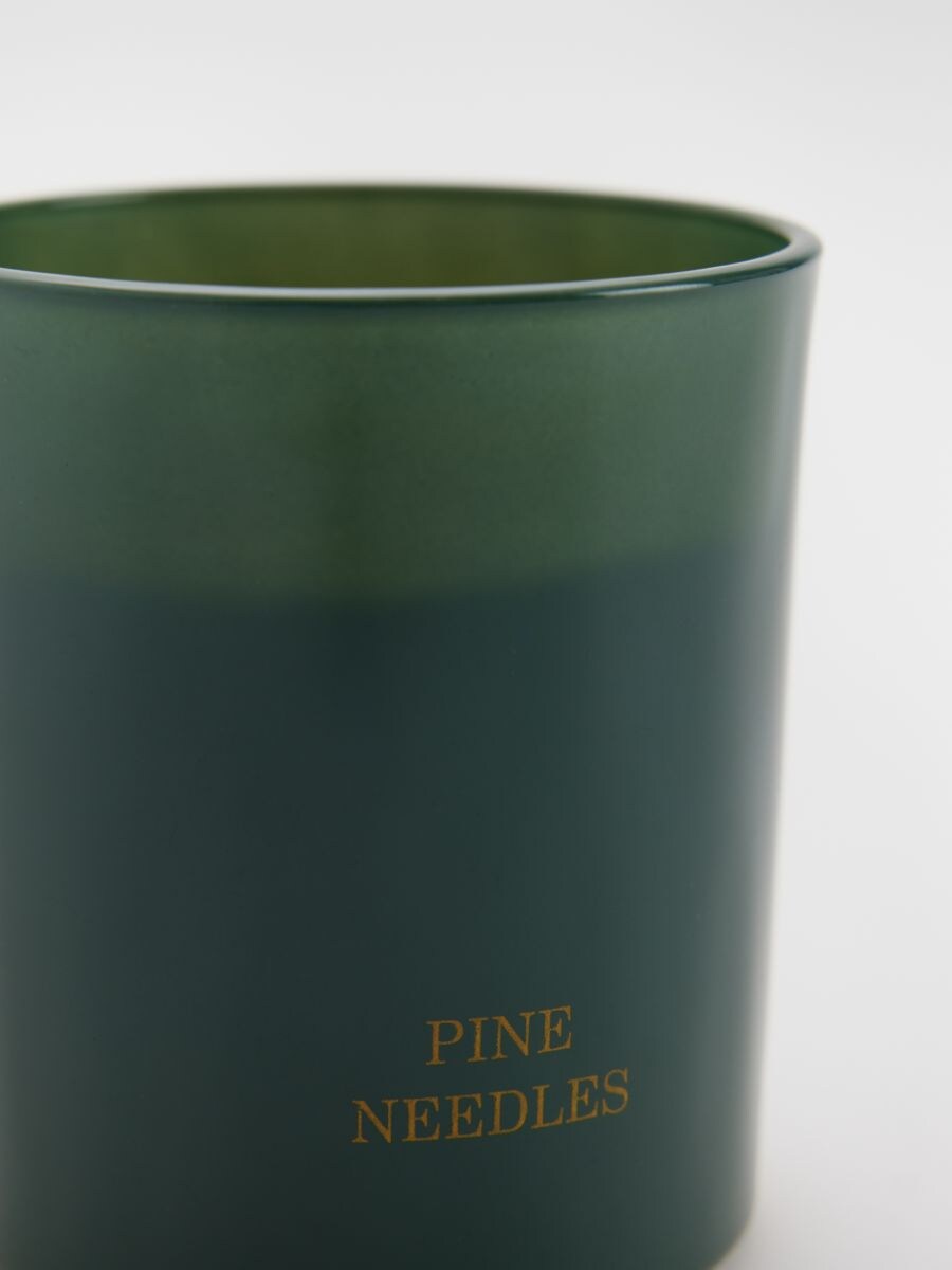 Pine Needles scented candle - dark green - RESERVED - 4