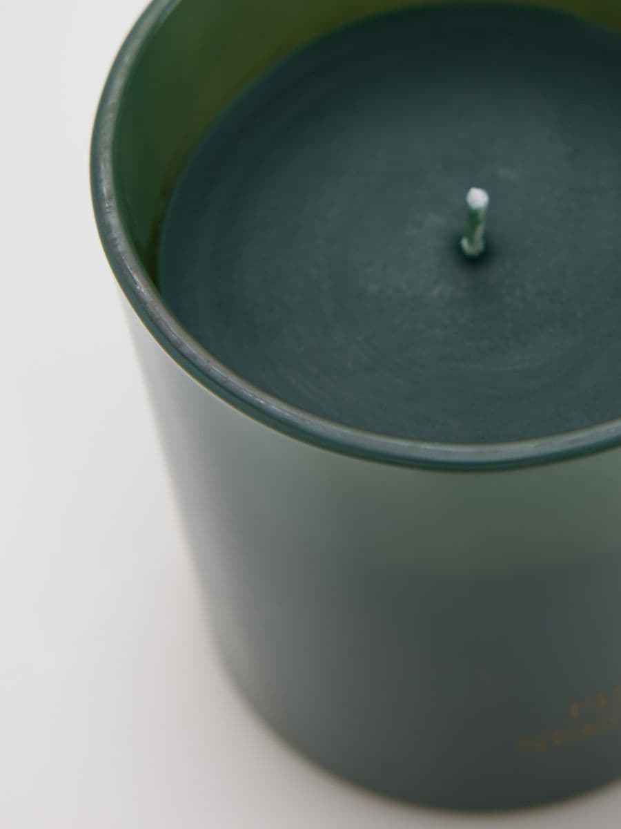 Pine Needles scented candle - dark green - RESERVED - 5
