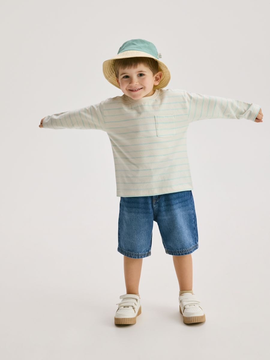 Langarmshirt aus Baumwolle 2er-Pack - aqua - RESERVED - 4