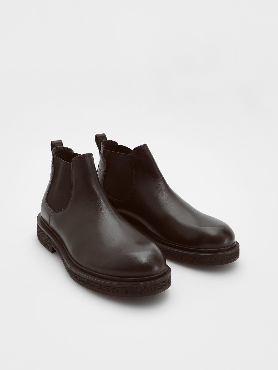 Leren Chelseaboots - DONKERBRUIN - RESERVED