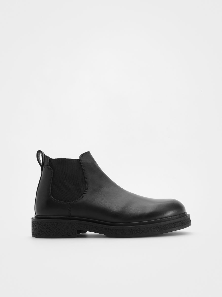 Chelseaboots i läder - SVART - RESERVED - 3