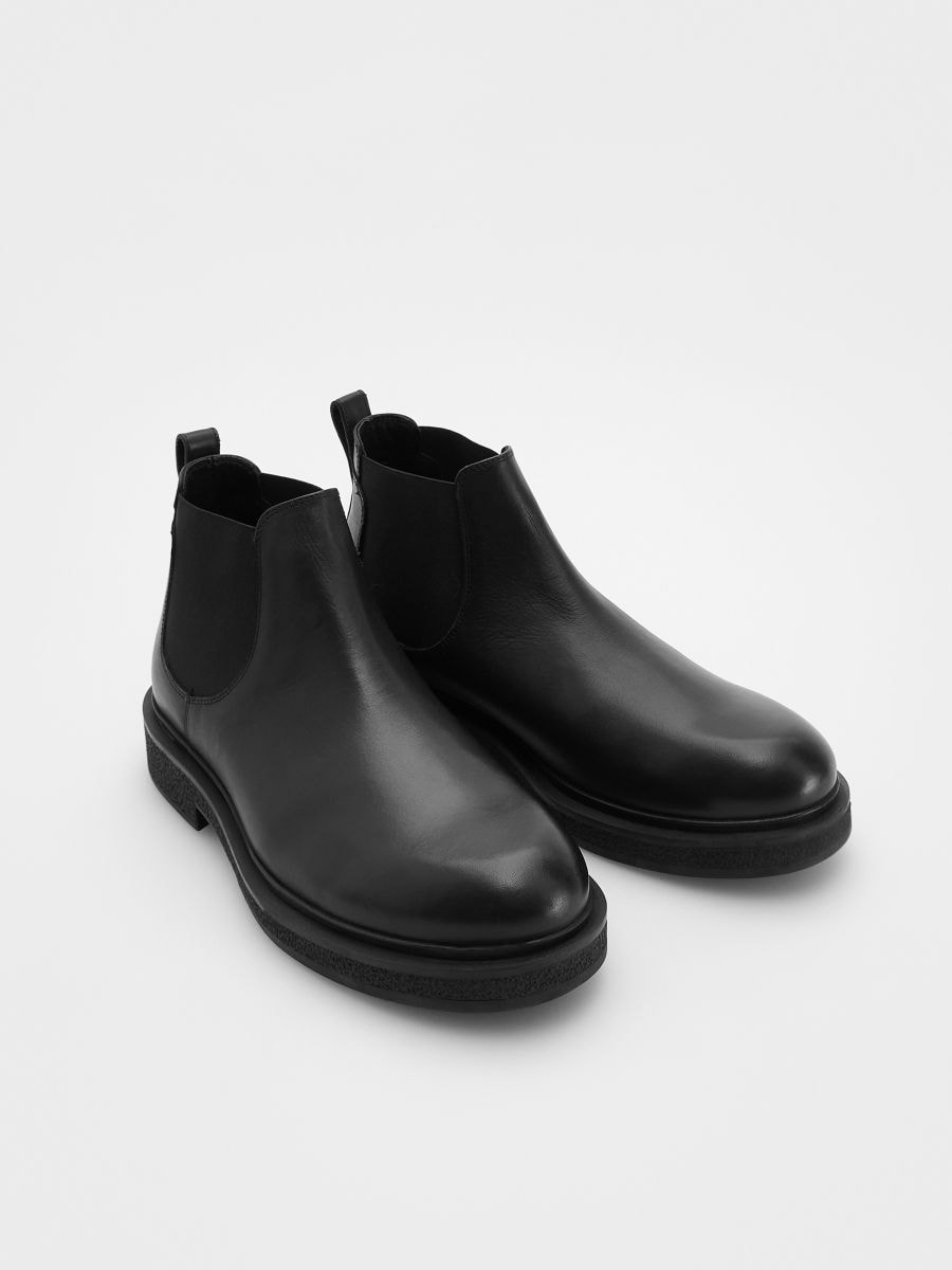 Chelseaboots i läder - SVART - RESERVED - 2