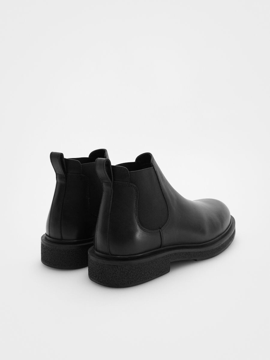 Chelseaboots i läder - SVART - RESERVED - 4