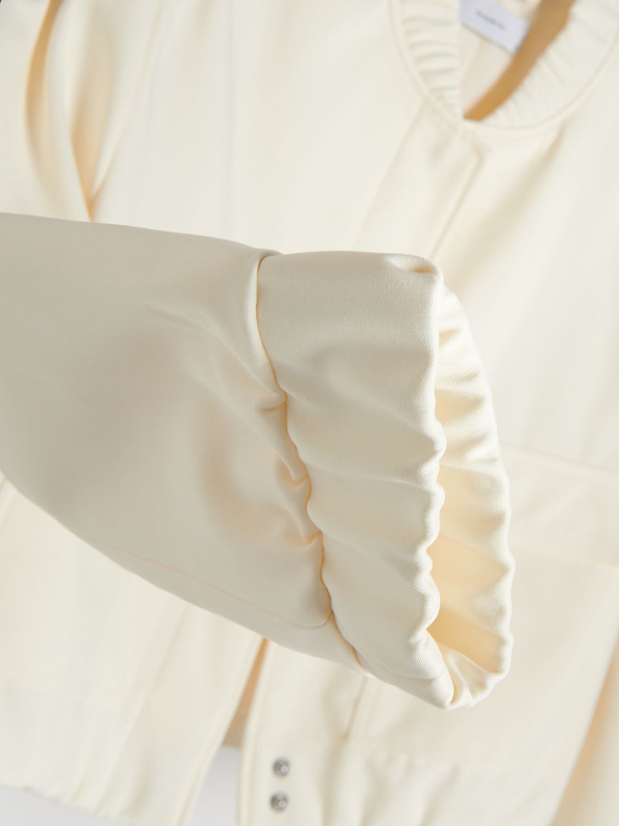 Bomber jacket with pockets - cream - RESERVED - 6