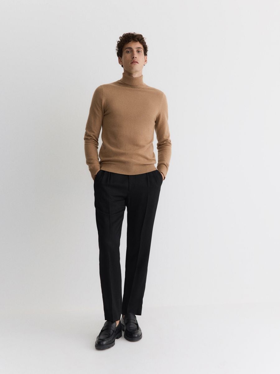 Merino wool turtleneck - beige - RESERVED - 2