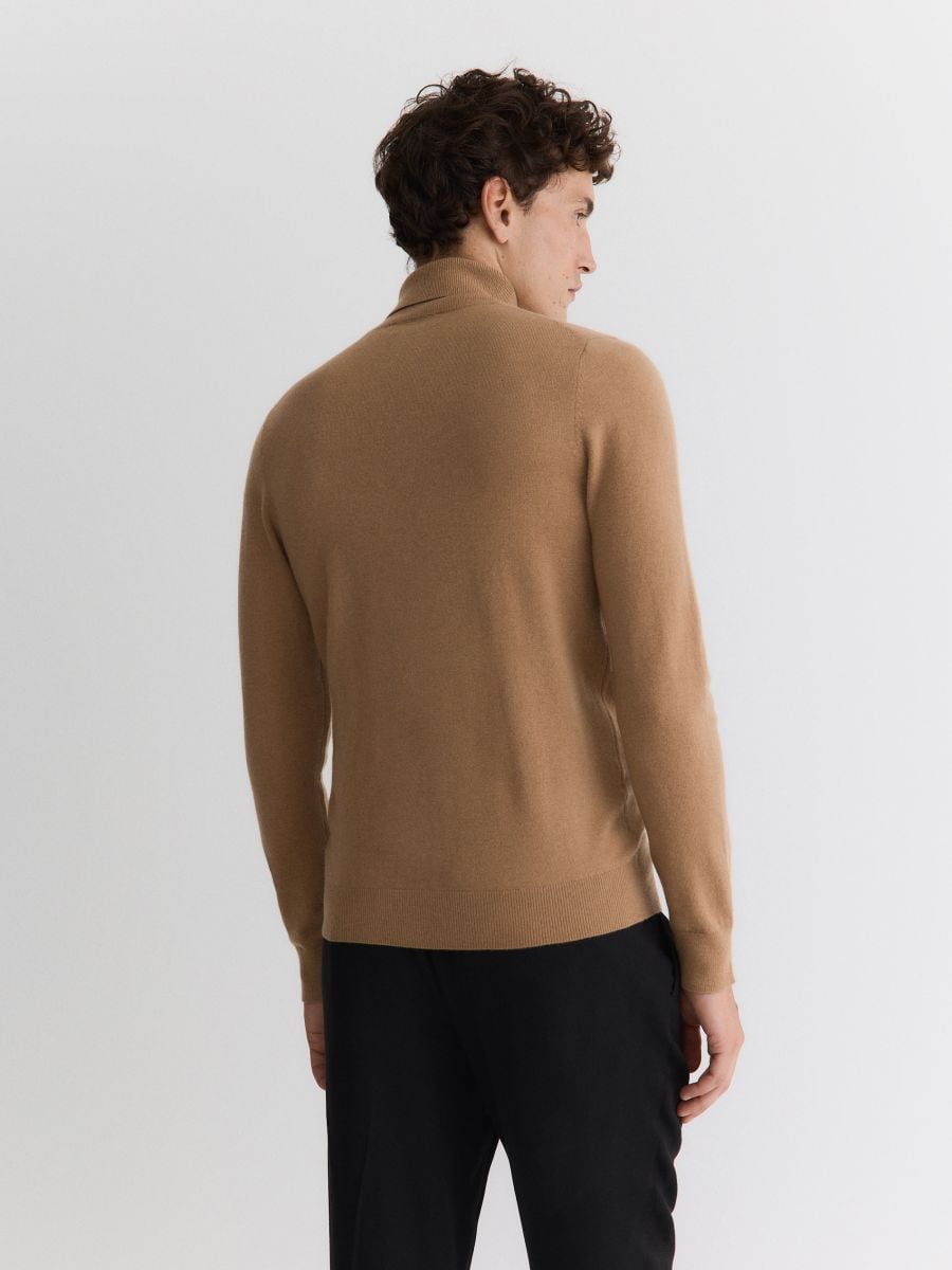 Merino wool turtleneck - beige - RESERVED - 3