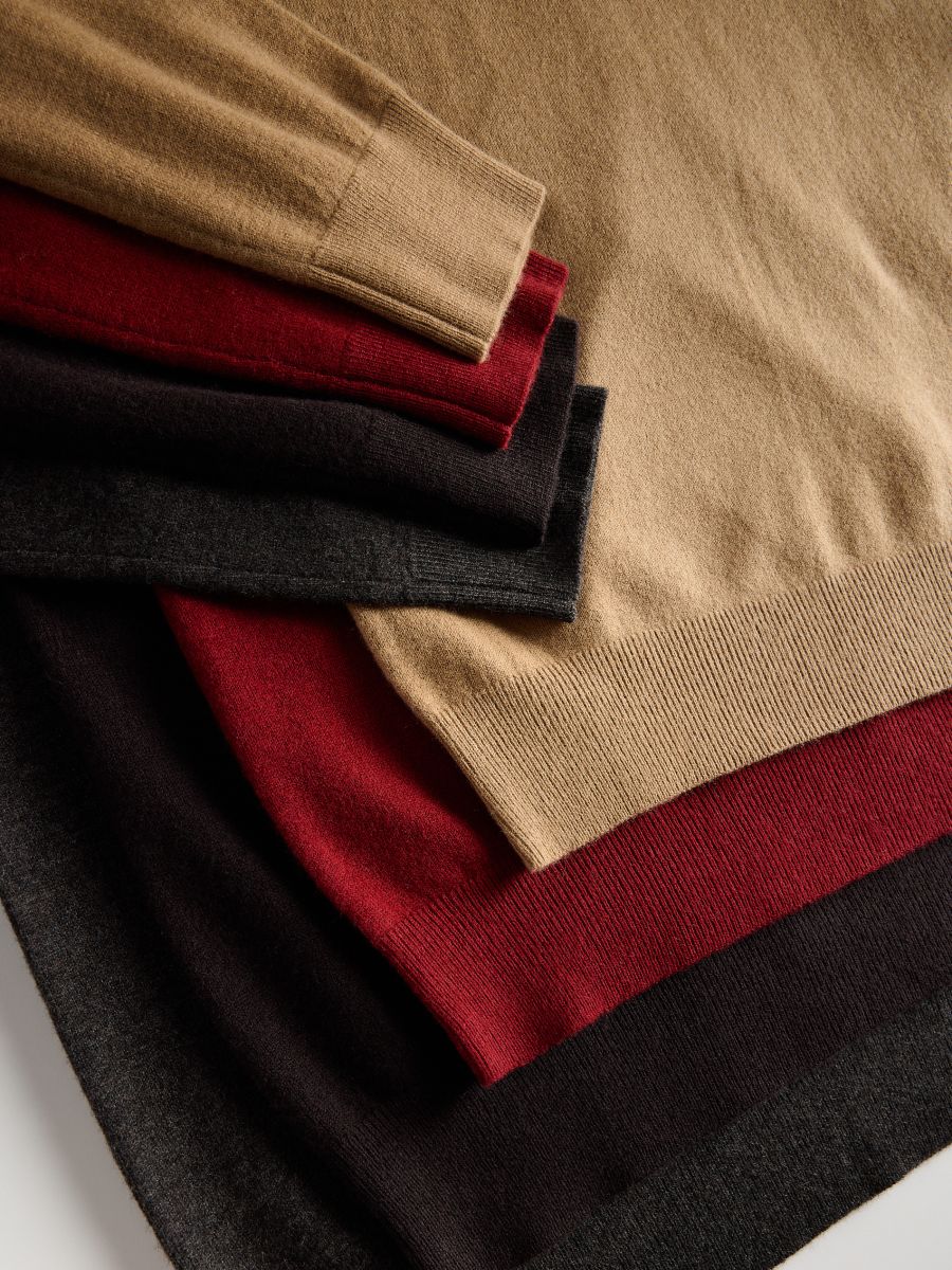 Merino wool turtleneck - beige - RESERVED - 5