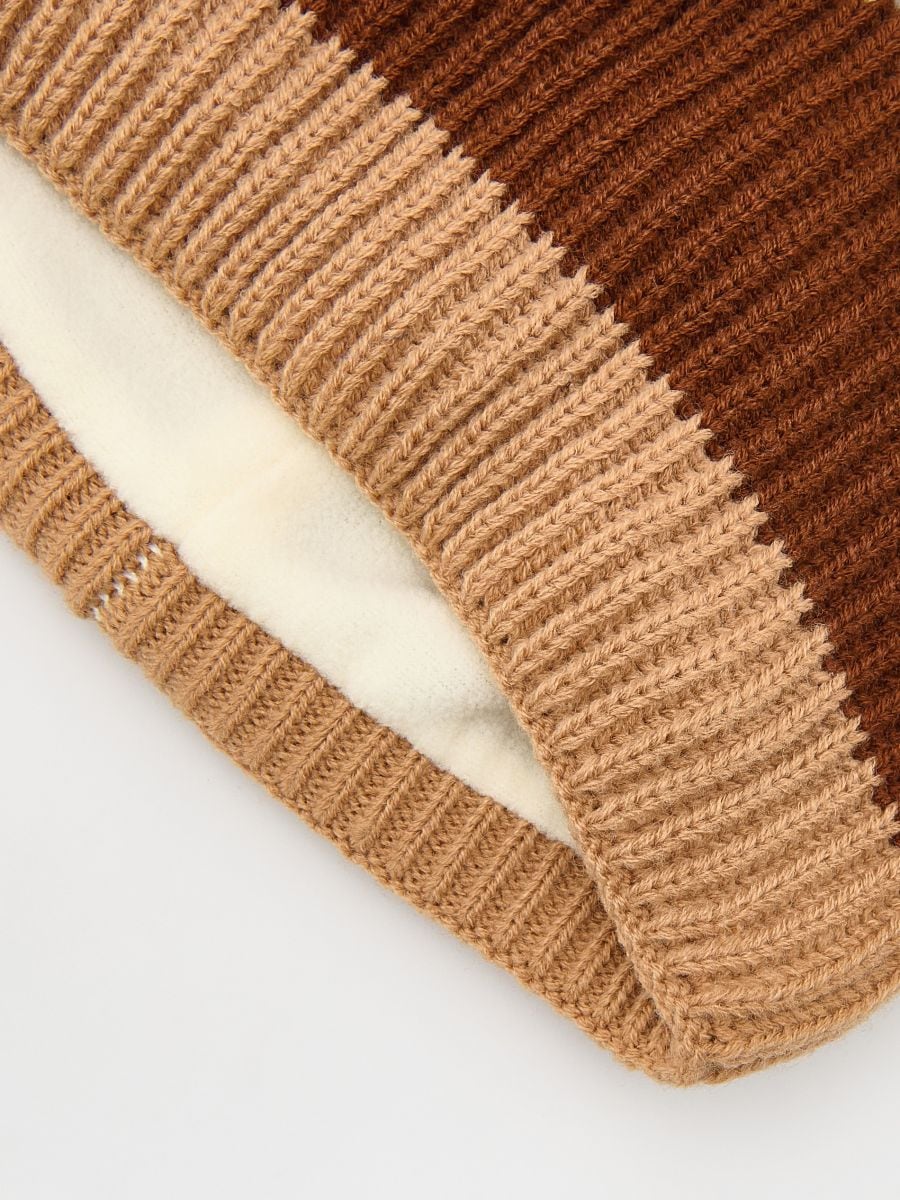 Snood with fleece lining - nude - RESERVED - 2