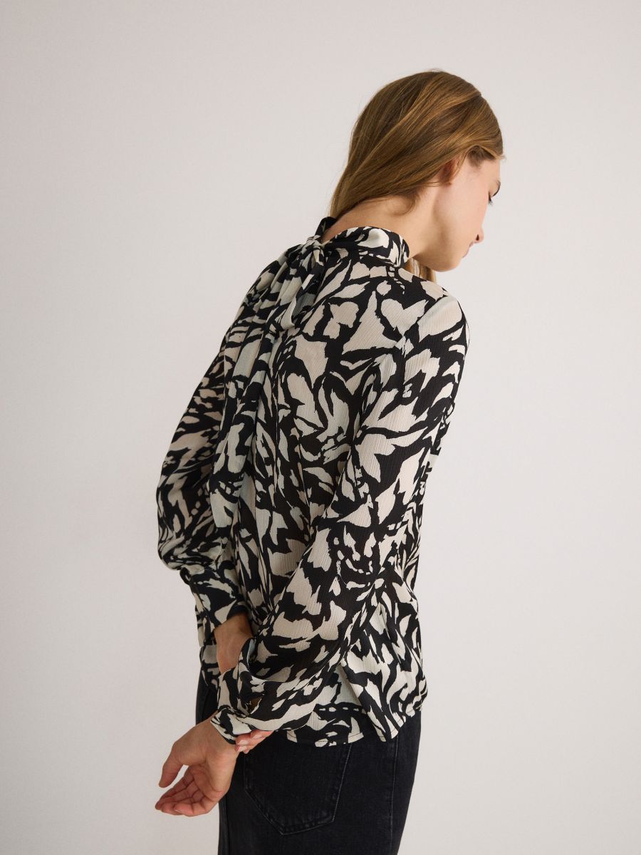 Gemusterte Bluse - bunt - RESERVED - 4
