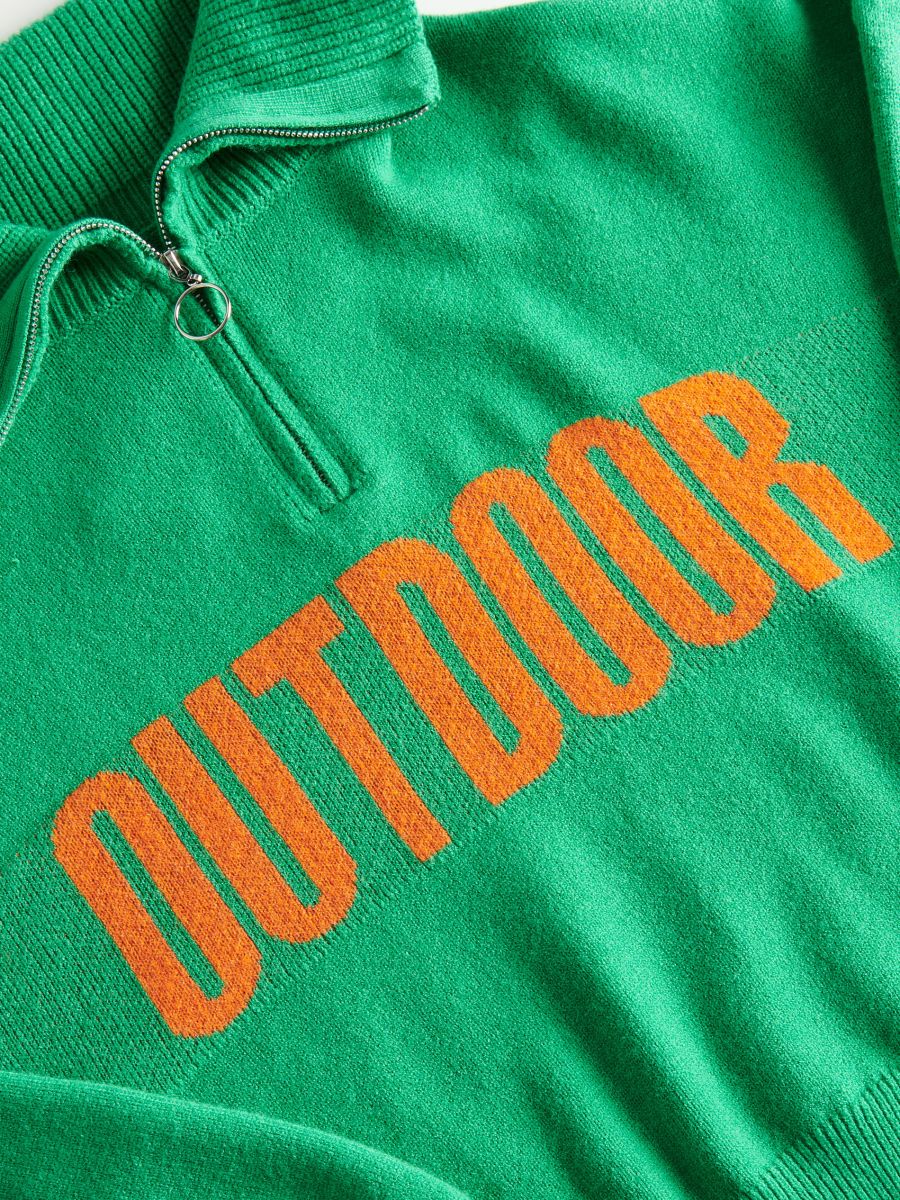 Jumper with slogan - multicolor - RESERVED - 4