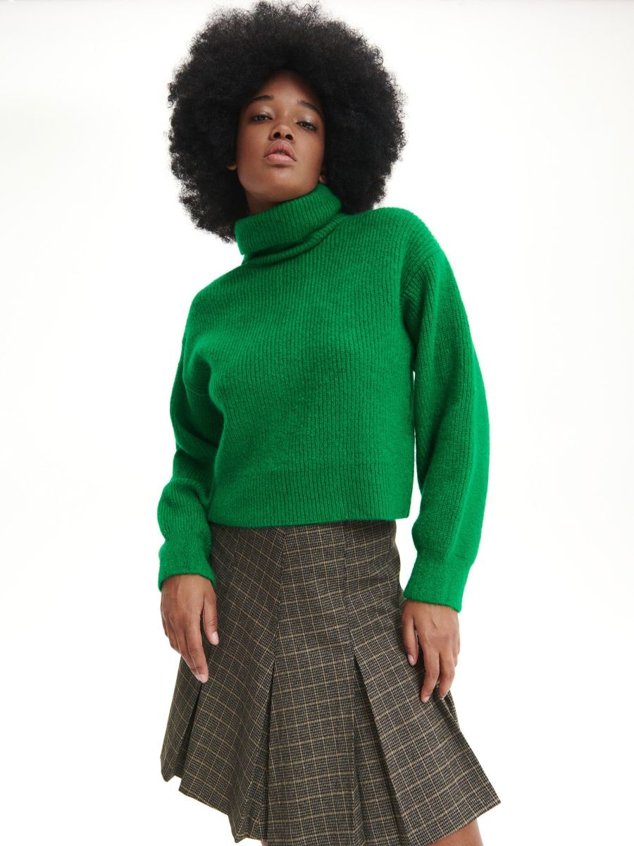 Roll neck jumper - green - RESERVED - 3