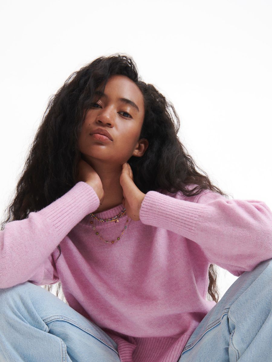 Plain jumper - rose - RESERVED - 3