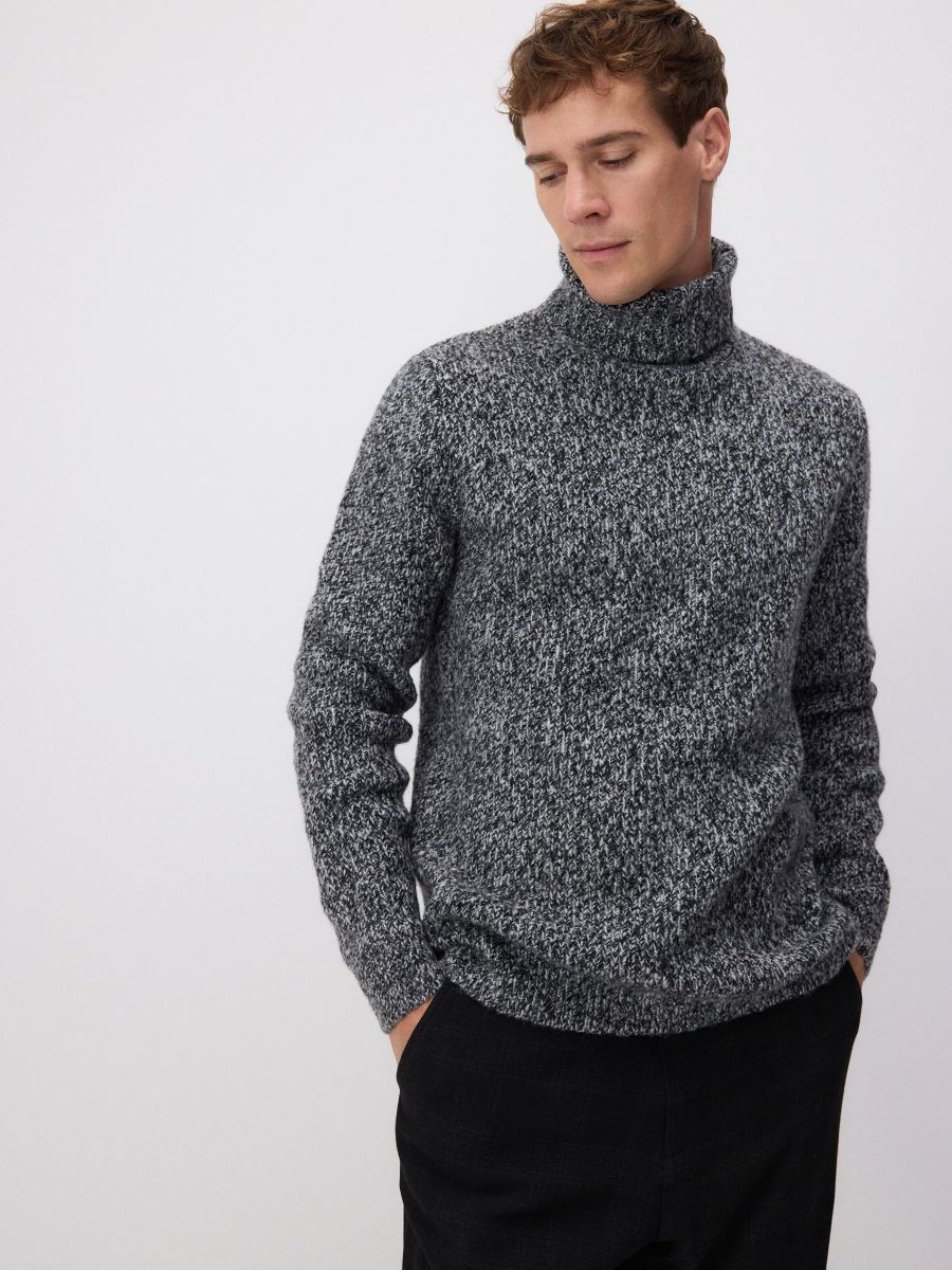 Wool blend jumper - black - RESERVED