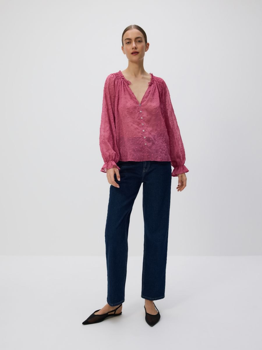 Top with frills - pastel pink - RESERVED - 4