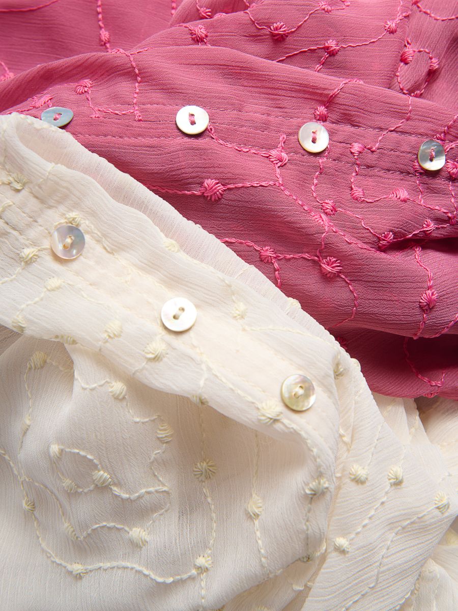Top with frills - pastel pink - RESERVED - 7