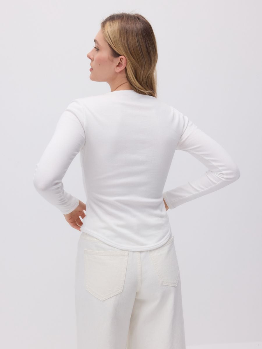 LADIES` BLOUSE - cream - RESERVED - 4
