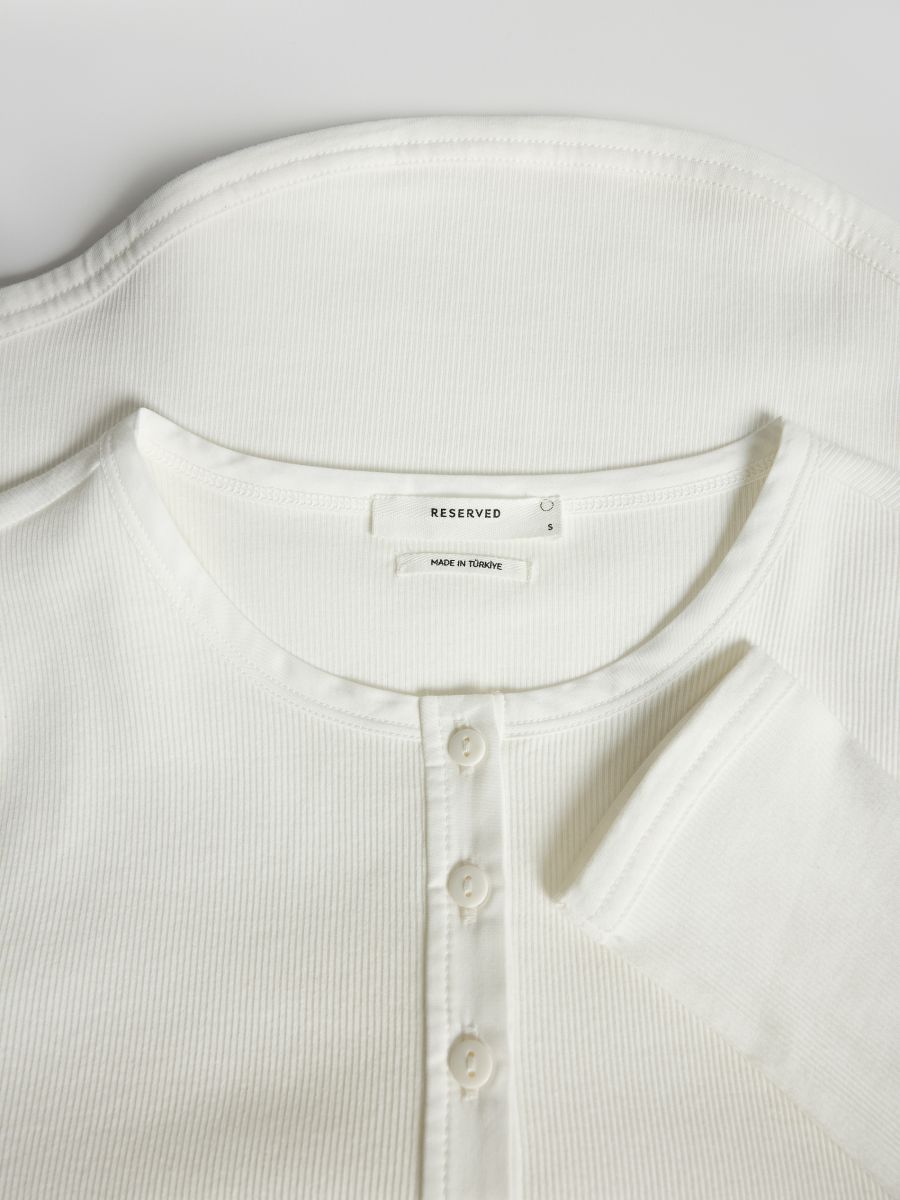 LADIES` BLOUSE - cream - RESERVED - 7