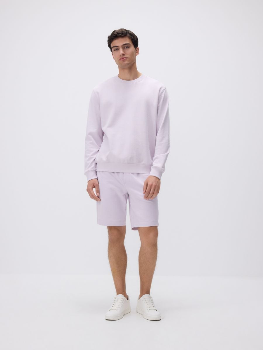 Regular fit sweat shorts - lavender - RESERVED - 2