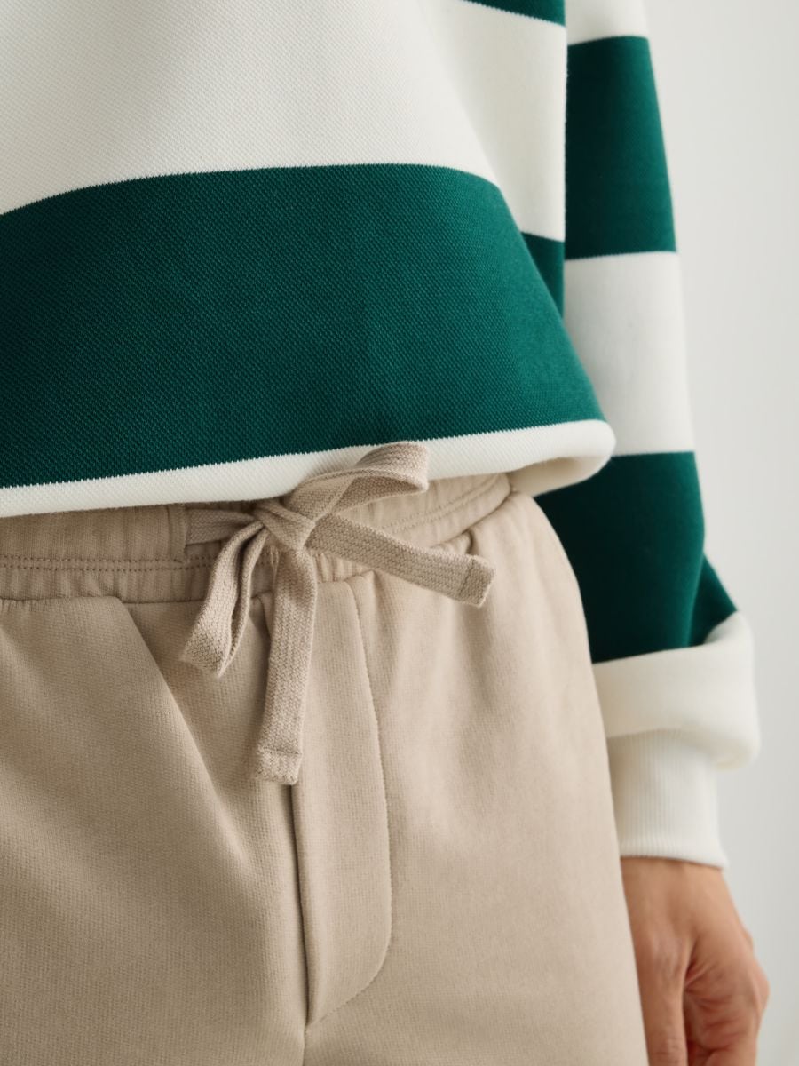 Regular fit sweat shorts - beige - RESERVED - 5