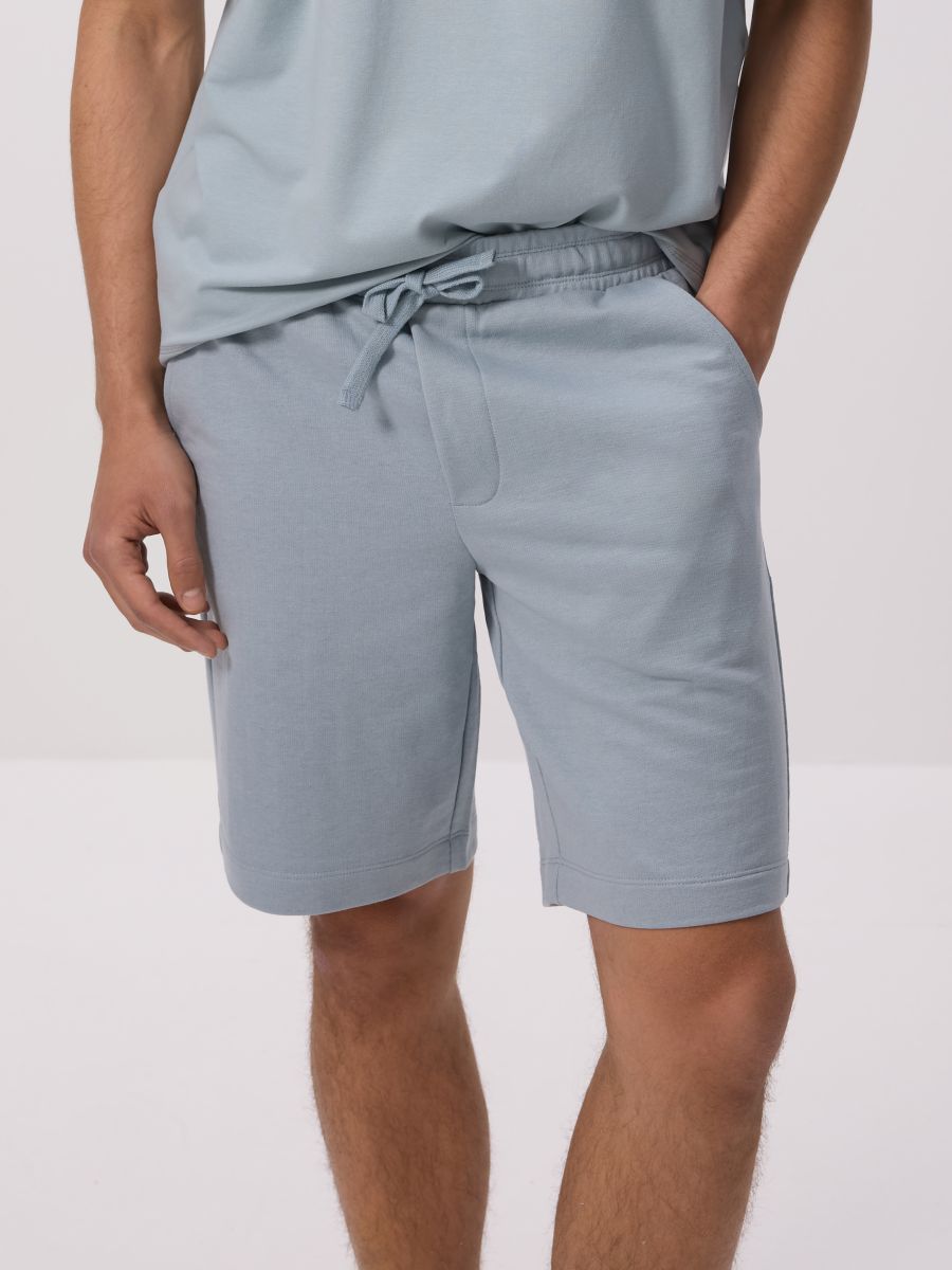 Regular fit sweat shorts - teal green - RESERVED - 3