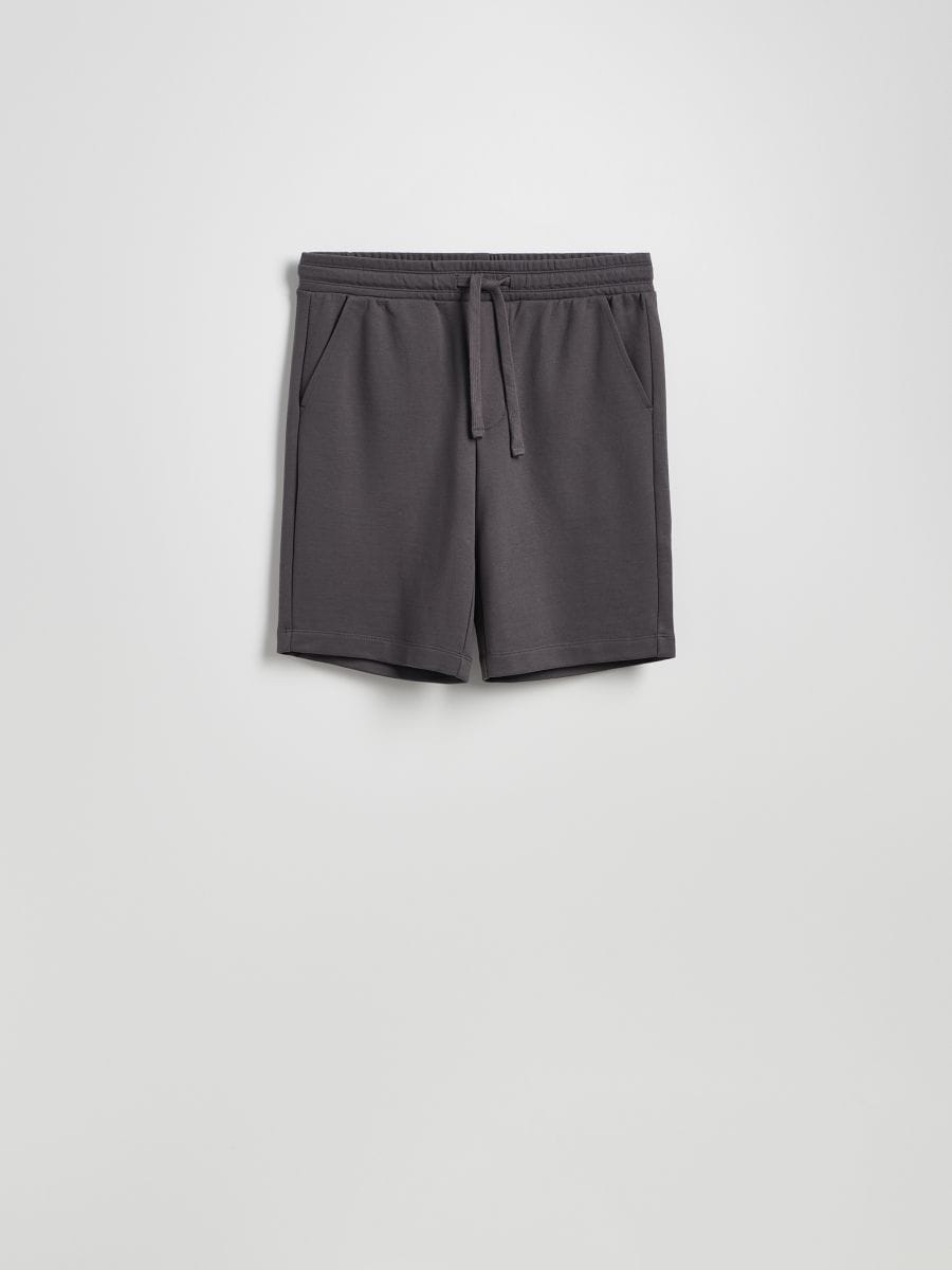 Regular fit sweat shorts - dark grey - RESERVED - 6