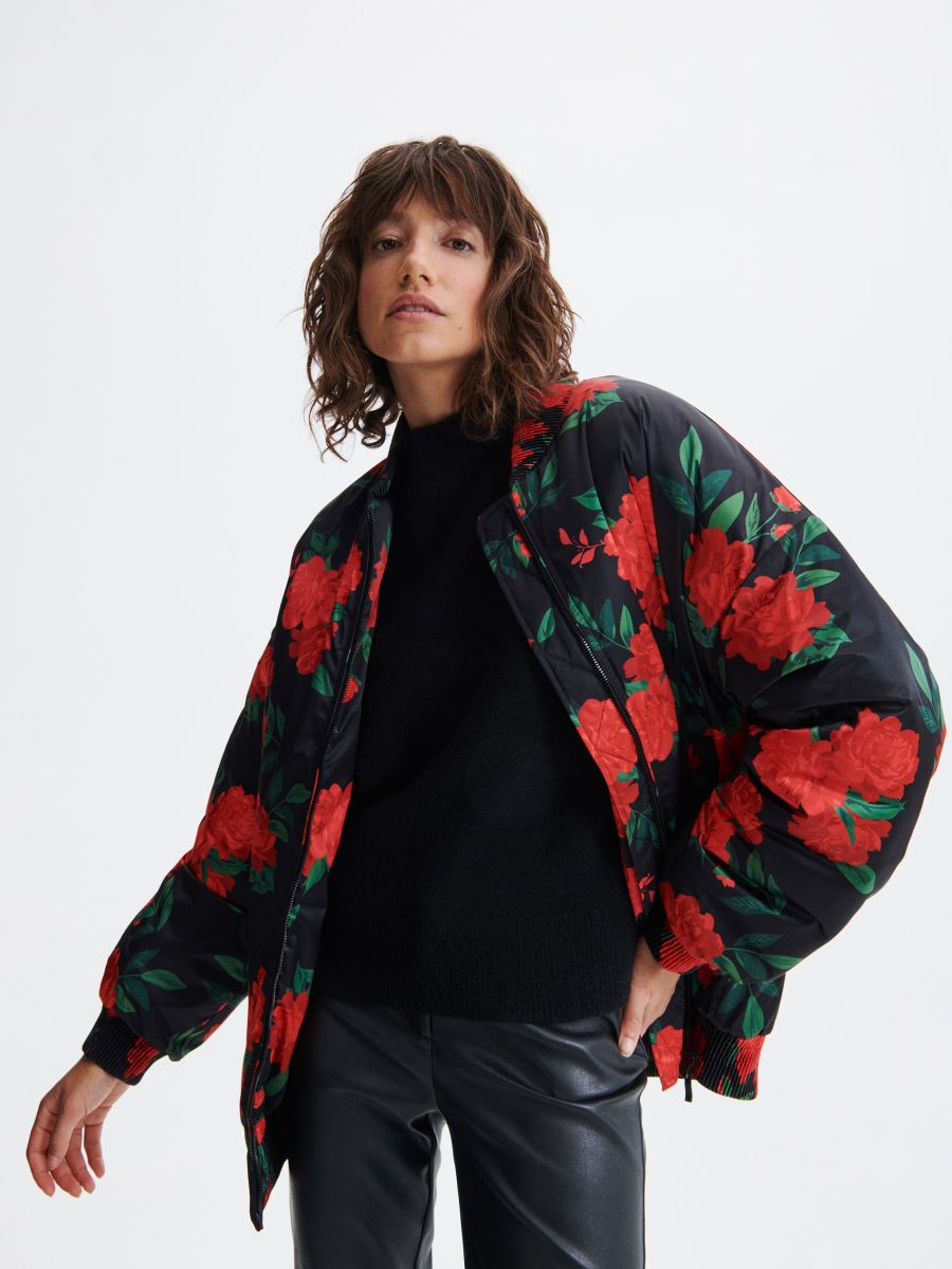 Sweater with standing collar - black - RESERVED - 5