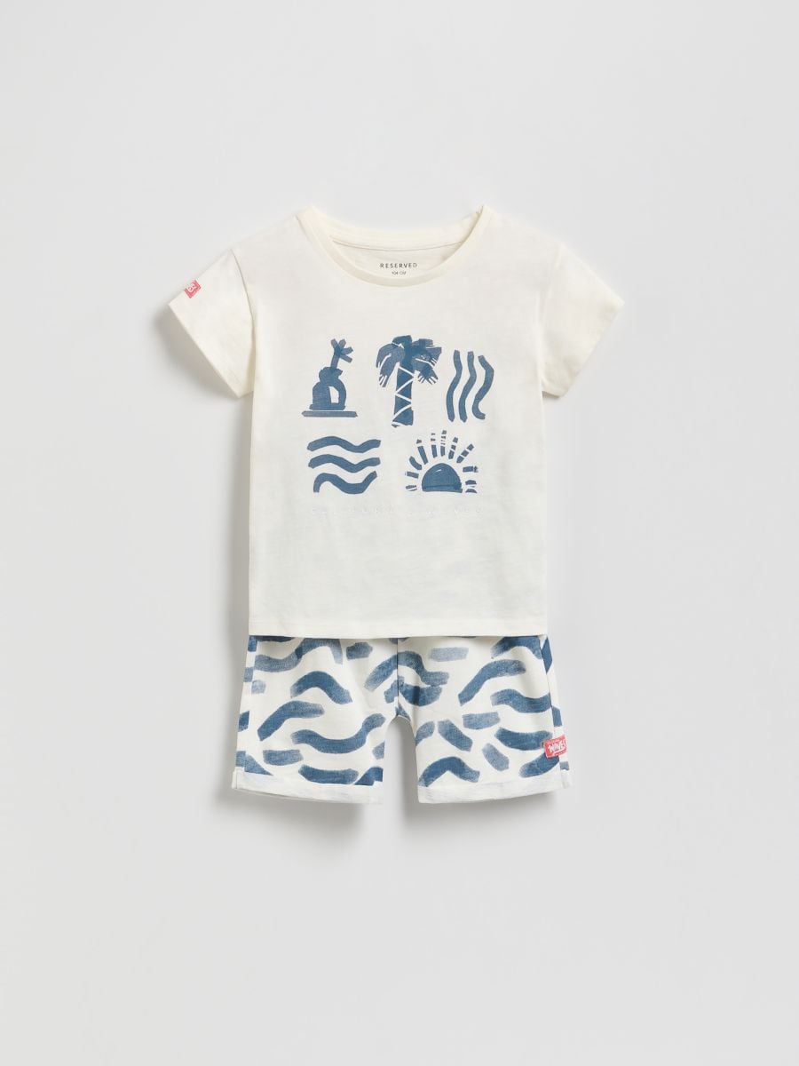 Ensemble en coton majoritaire - crème - RESERVED - 2